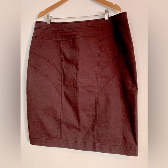 049 SPANNER plus cotton back zip skirt - Picture 2 of 6